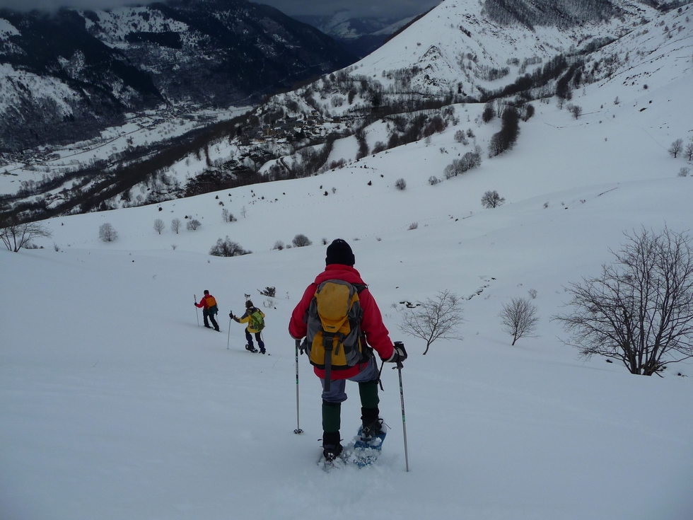 descente-raquettes-louron